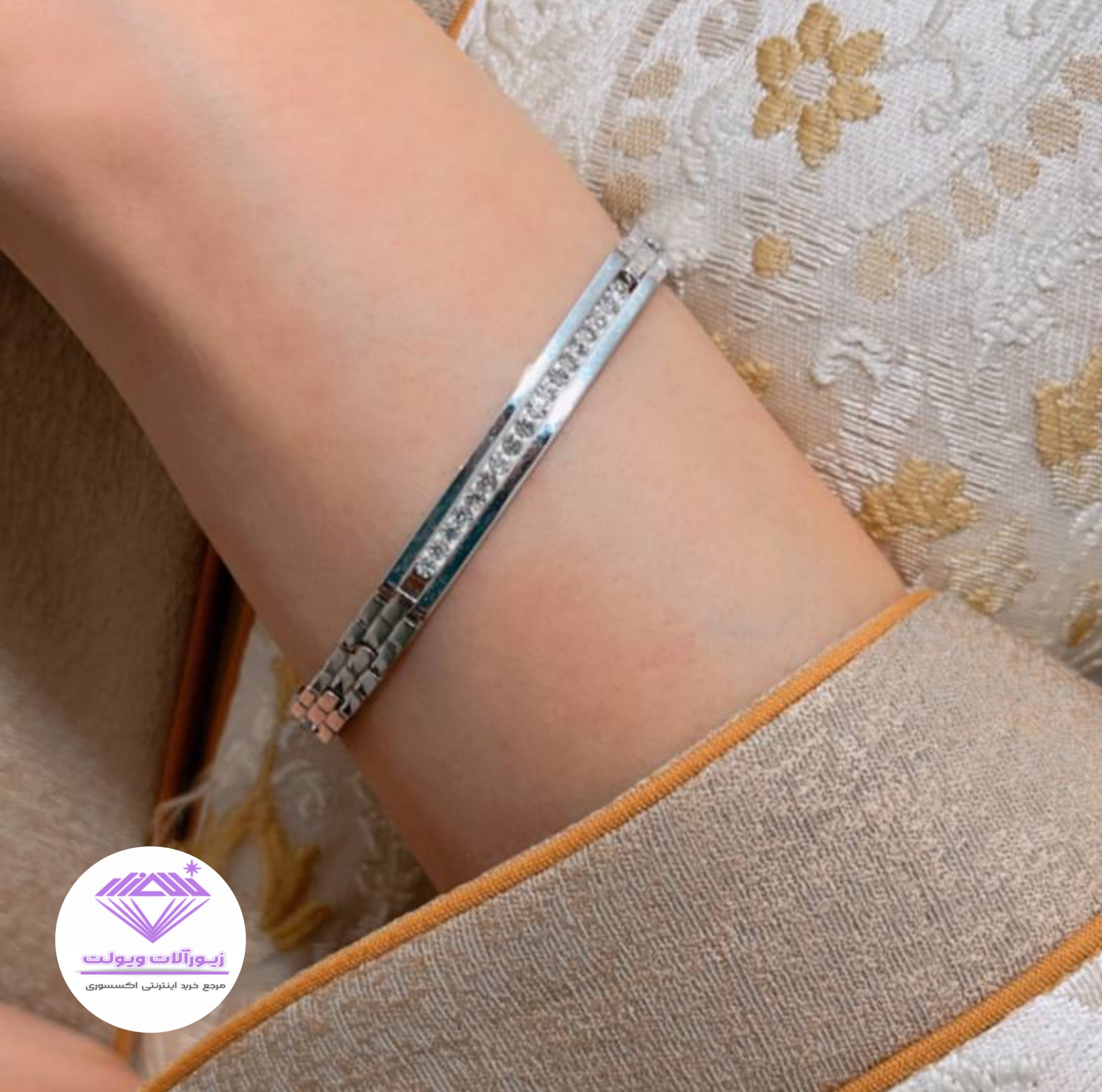 دستبند رولکسی نگیندار| کد 4003