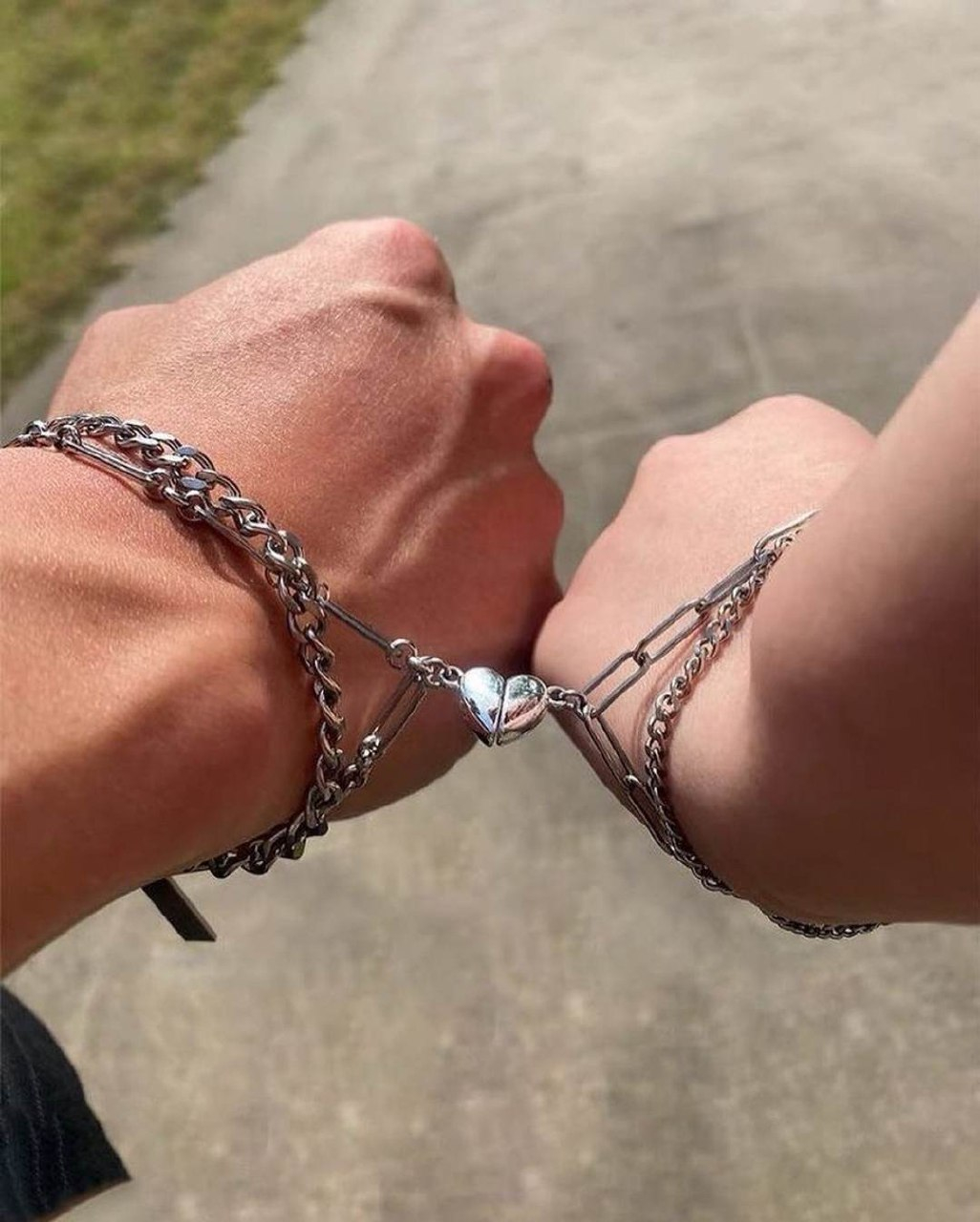 دستبند ست استیل کد 4009