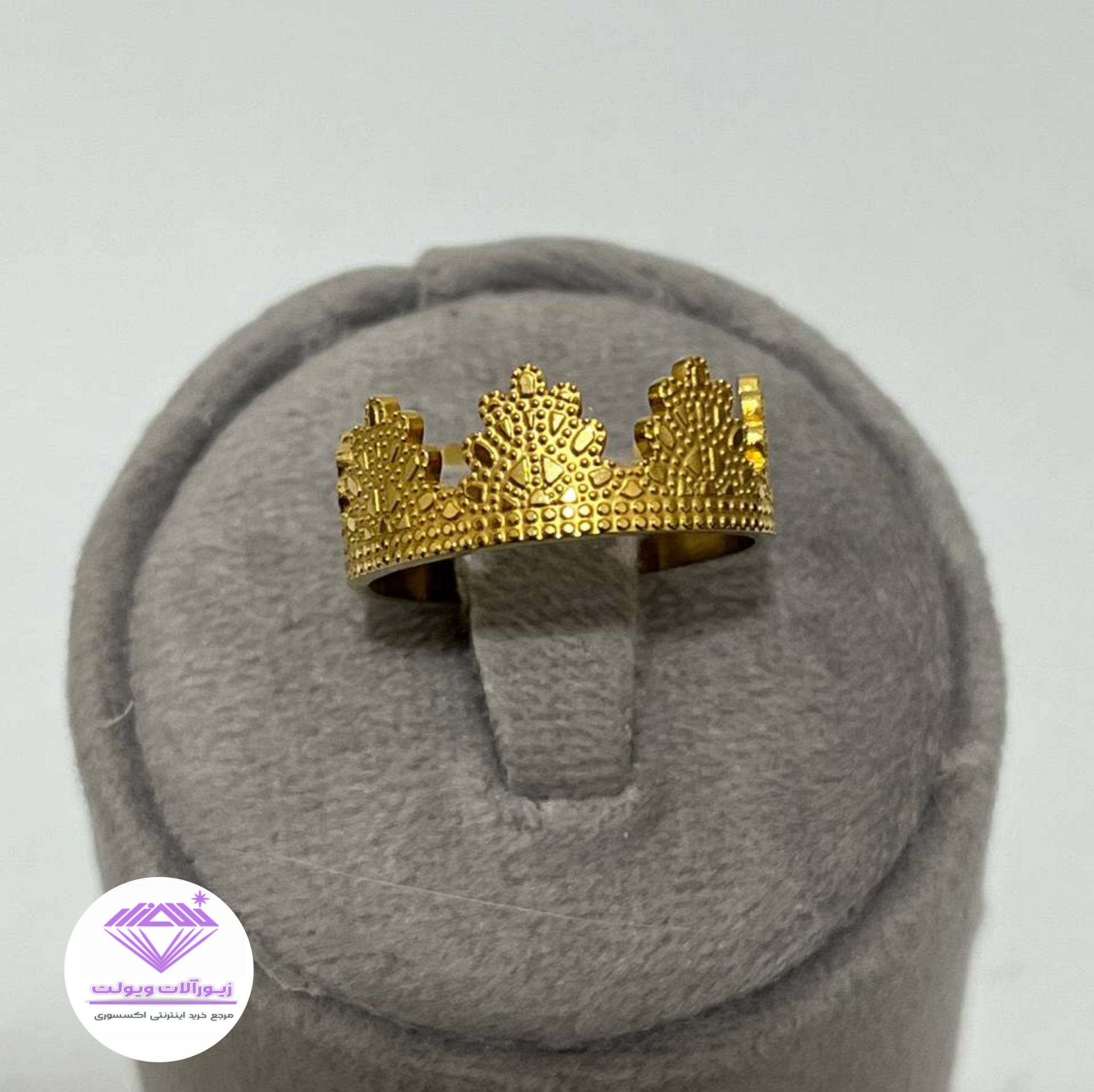 انگشتر دخترانه مدل تاج