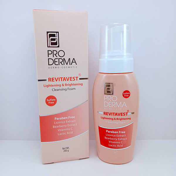 فوم شست و شو و روشن کننده پوست پرو درما