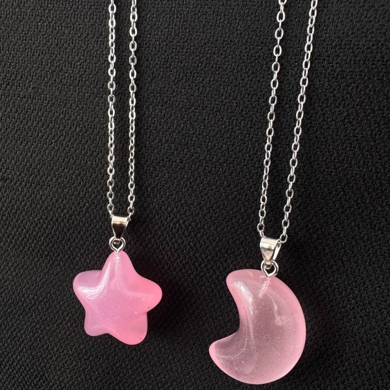 گردنبند ست ماه و ستاره پاستلی (پاستیلی)