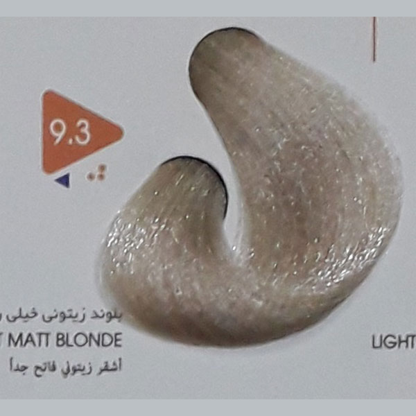 رنگ مو بلوند زیتونی خیلی روشن ویتامول شماره 9/3 | Vitamol Matt Extra Light Blonde Herbal Hair Color No9.3