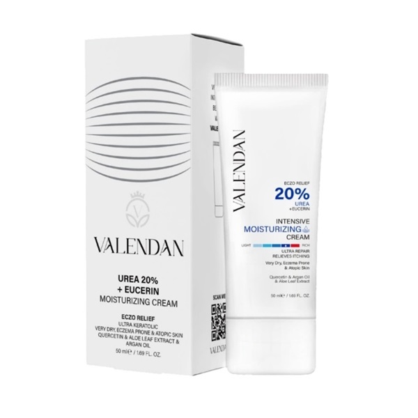 کرم مرطوب کننده قوی پوست حاوی اوره 20% ولندان 50 میلی لیتر | Valendan urea 20% cream 50ml