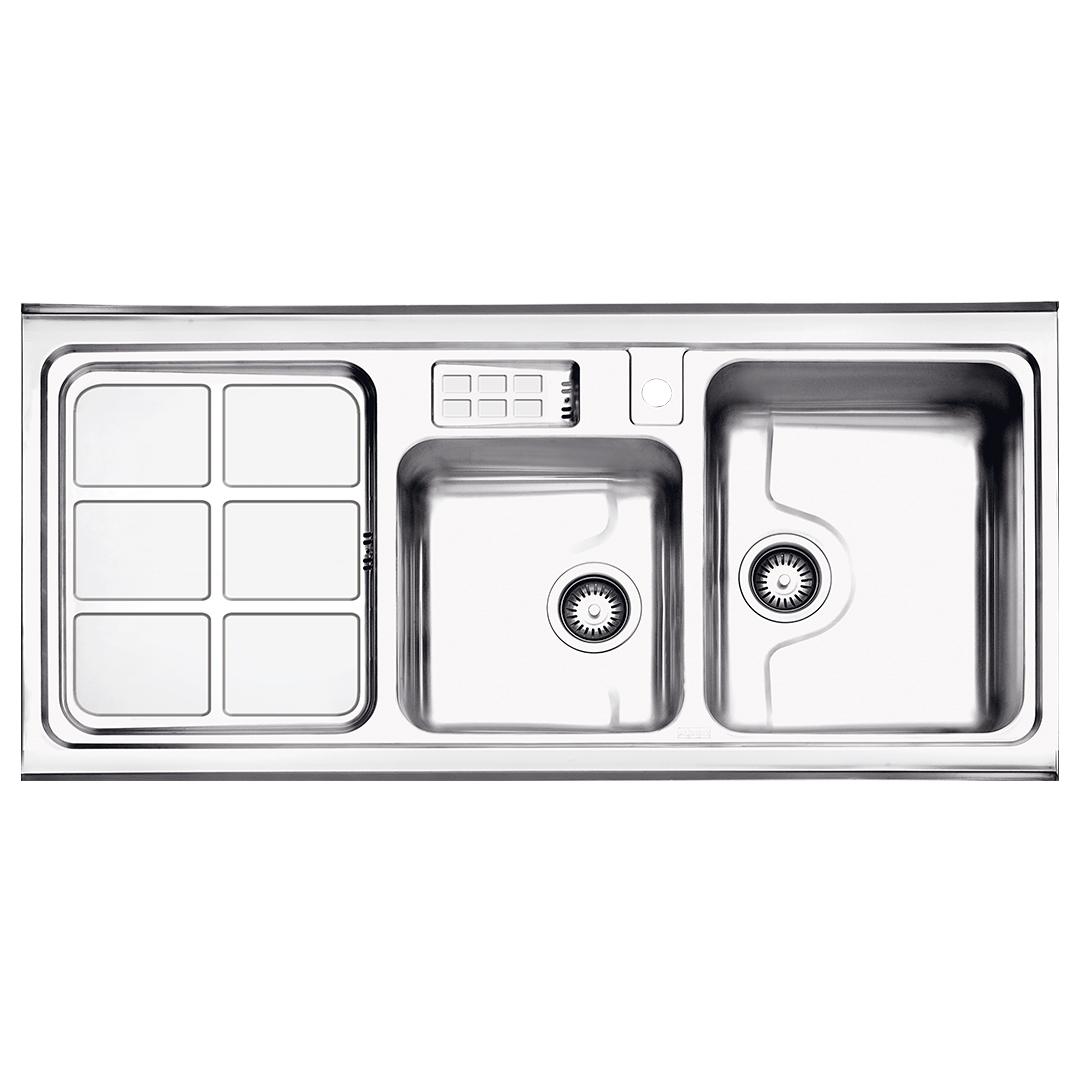 سینک دو لگنه مدل 815 روکار استیل البرز پس کرایه