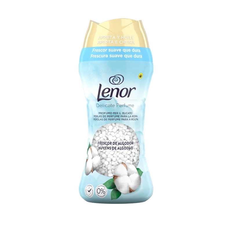 دانه های خوشبو کننده لباس لنور Lenor رایحه Cool Cotton بسته 195 گرمی