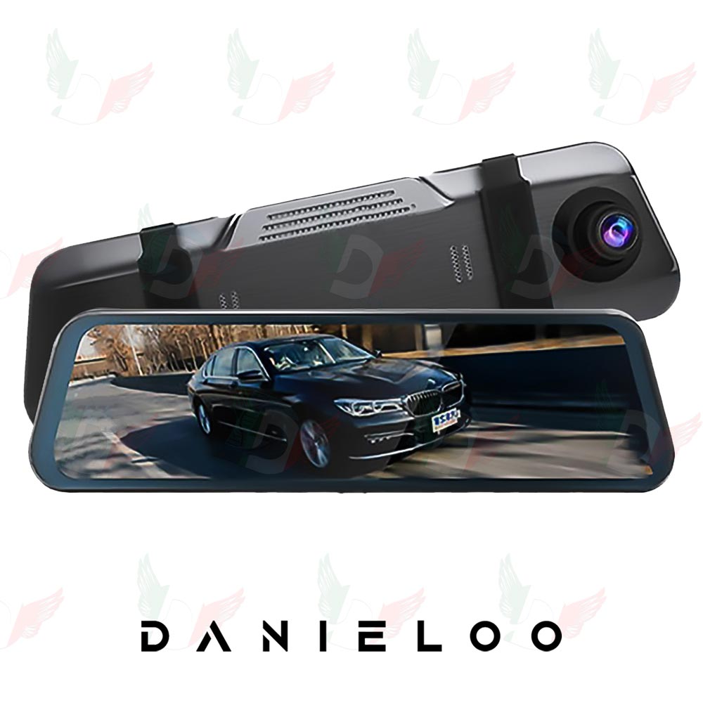 دوربین آینه ای خودرو 2 لنز تمام صفحه لمسی