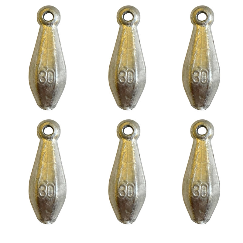 سرب ماهیگیری کد 30g بسته 6 عددی