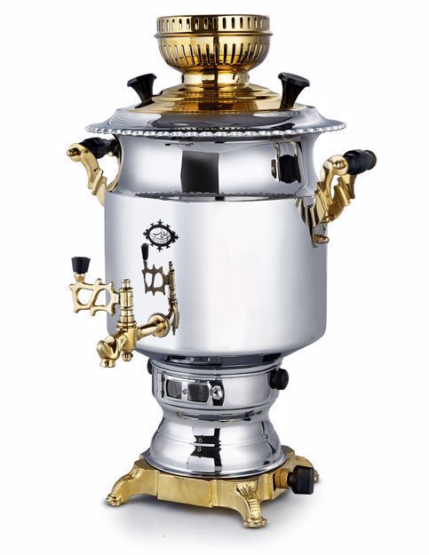 سماور گازسوز عالی‌نسب آبتین نفیس طلائی - 6 لیتری