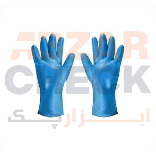 دستکش لاتکس سه لایه ابی بنایی تندیس
