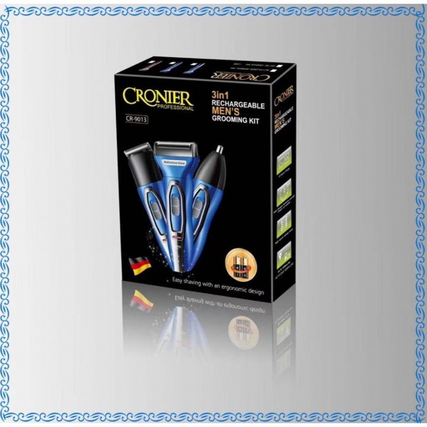 ماشیناصلاح سر کرونیر CR-9013 (سه کاره  CRONIER PROFESSIONAL NEW 9013     ماشین اصلاح سر کرونیر CR-9013 