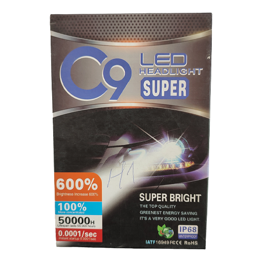 هدلایت مدل C9 (پایه های H1، H4 ، H7 و H11) (پس کرایه)