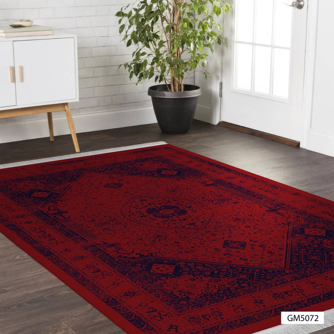 روفرشی کشدار مخمل شانل کد 5072 قرمز لاکی