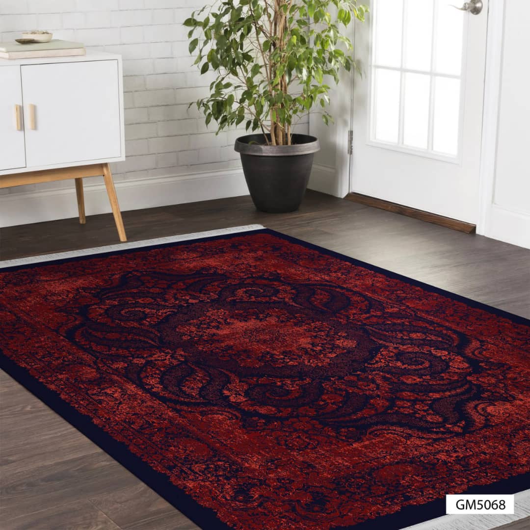 روفرشی کشدار مخمل شانل قرمز لاکی 5068