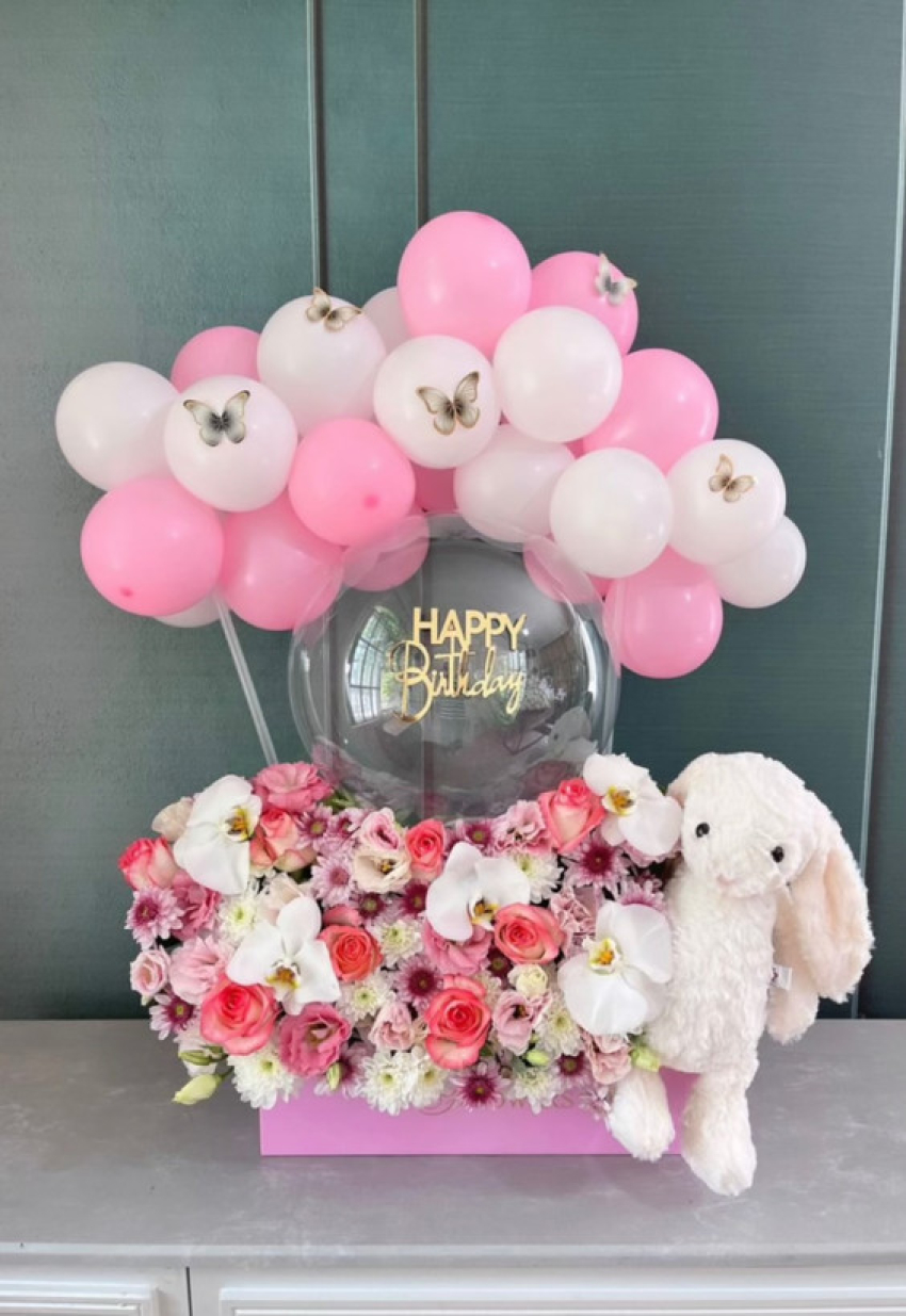 باکس گل بادکنکی BGB089