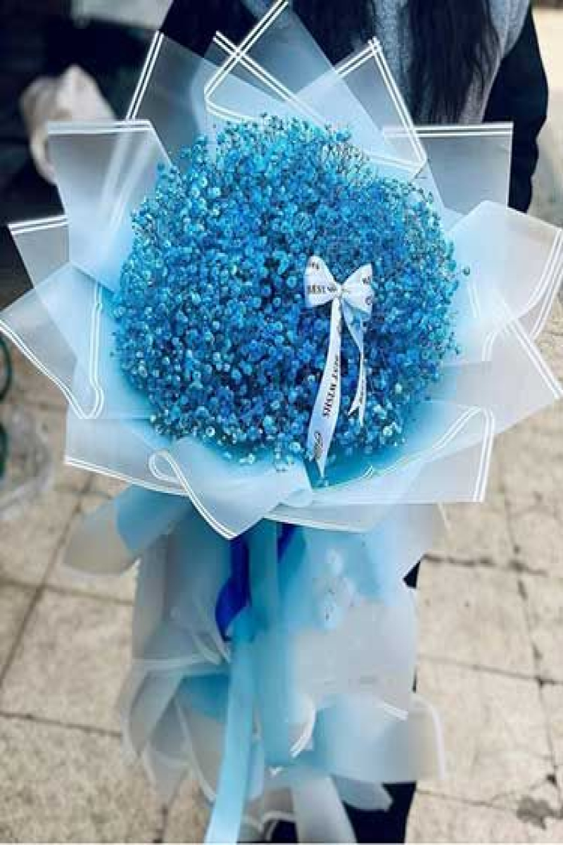 دسته گل ژیپسوفیلا ابی