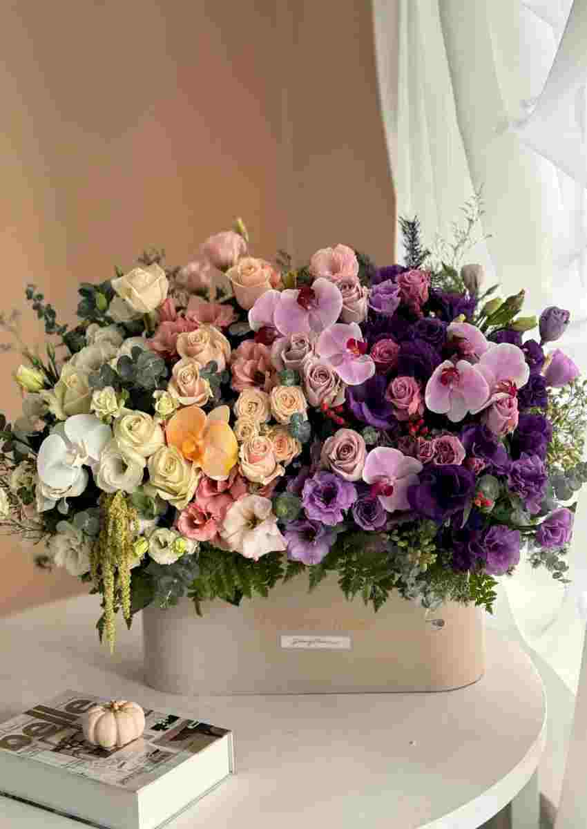 باکس گل رز و ارکیده