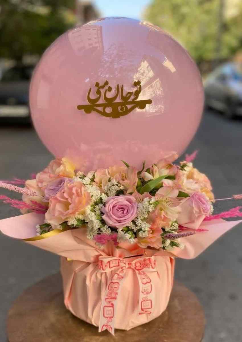 جار گل صورتی