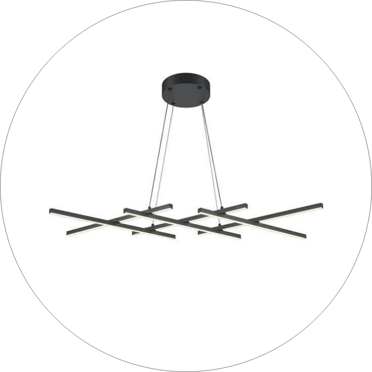 لوستر سقفی طرح پنجره ایی 6 شاخه 00602