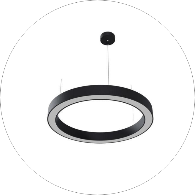 لوستر سقفی مدرن اداری لبه دار 00616