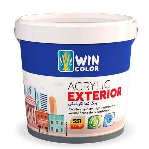 رنگ نما آکریلیکی وین کالر کد 551 سایز دبه و حلب (پس کرایه)