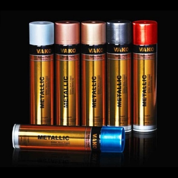 پک 12 عددی اسپری رنگ متالیک واکو در انواع رنگ ها حجم 300 میلی لیتر