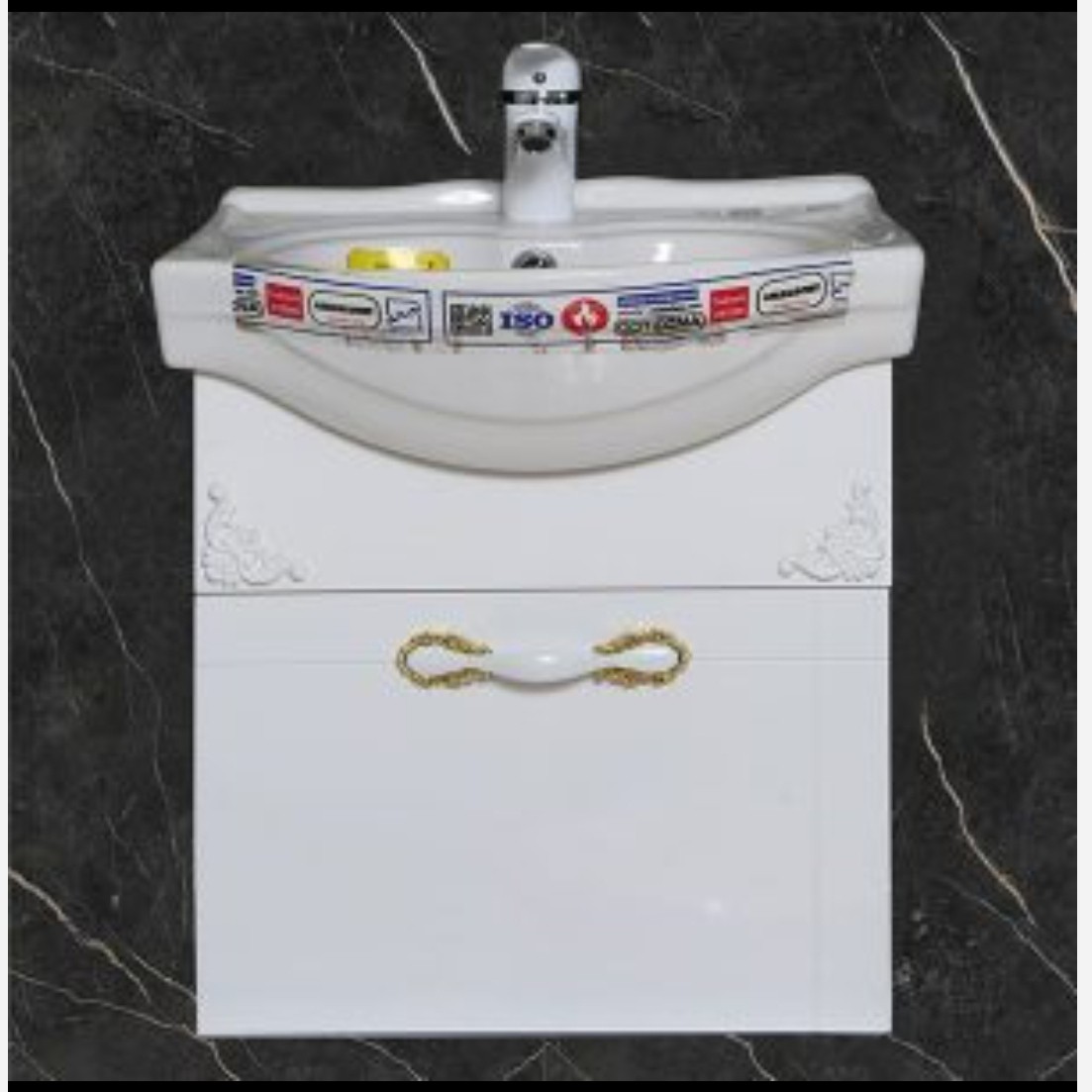 روشویی کابینتی دیواری ضد اب قیمت متوسط سفید (پس کرایه)