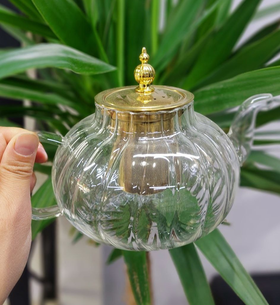 آدجاشاپ - قوری پیرکس طره طلایی 1000 میل 110-101 (پست پیشتاز پس کرایه)