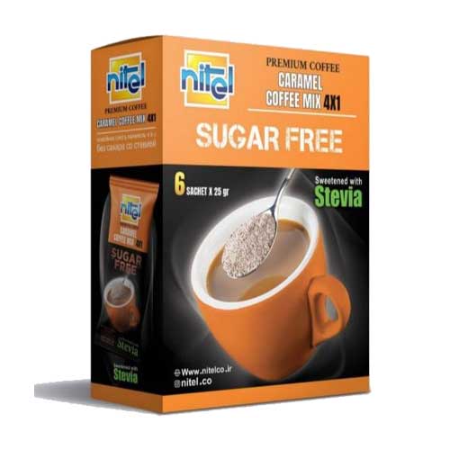 کافی میکس بدون شکر 1*4 کارامل با استویا نیتل