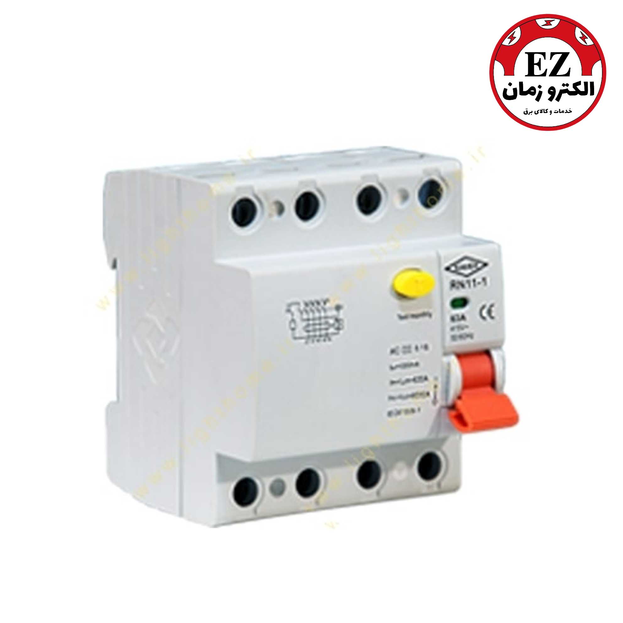 کلید محافظ جان چهارپل 63 آمپر کاوه