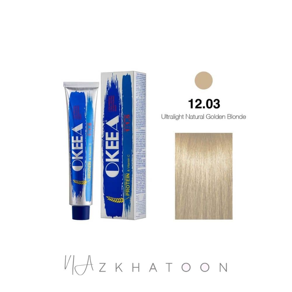رنگ مو 100میل اکیا OKEEA سری SPECIAL شماره 12/03 بلوند باربی