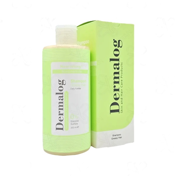 شامپو روزانه درمالوگ مدل Nourishing فاقد سولفات مناسب مو چرب حجم 350 میلی لیتر | Dermalog Daily Fortifier Shampoo For Gr