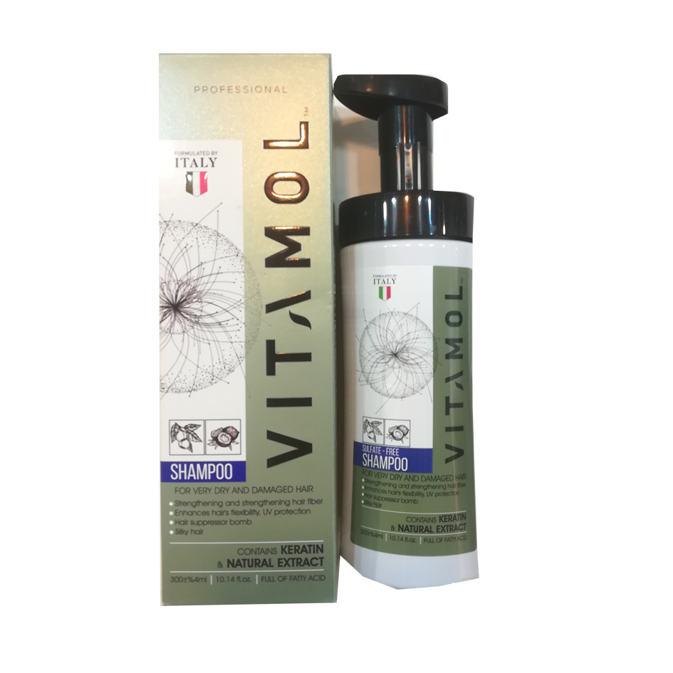 شامپو مخصوص موهای خیلی خشک و آسیب دیده ویتامولVitamol For Very Dry and Dameged Hair حجم 300 میلی لیتر