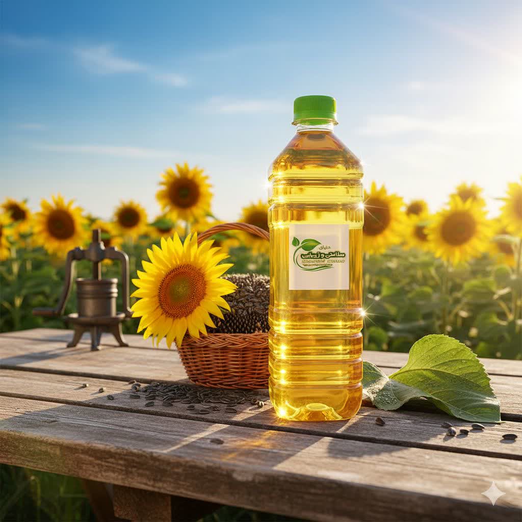 روغن آفتابگردان طبیعی 800 گرمی