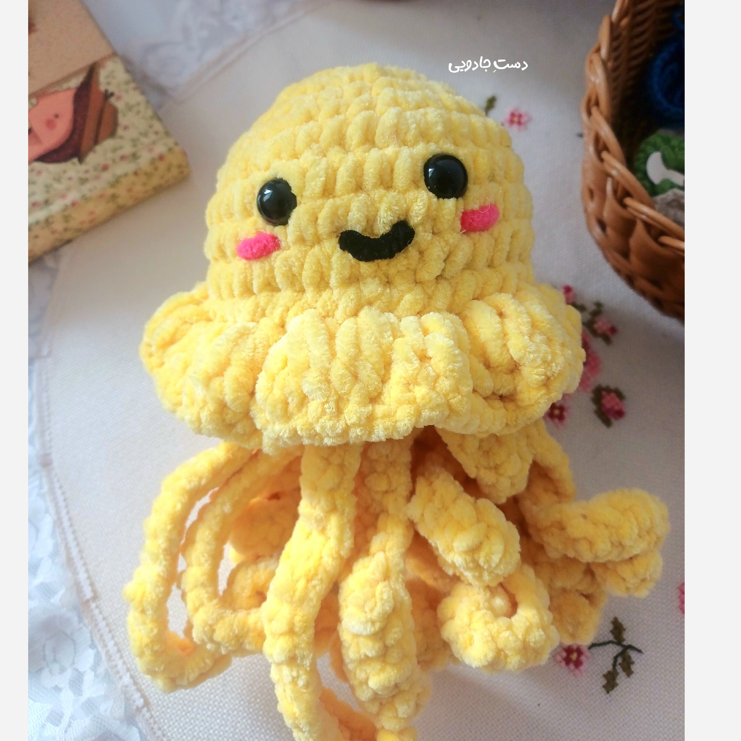 عروسک عروس دریایی بافتنی مخملی نرم