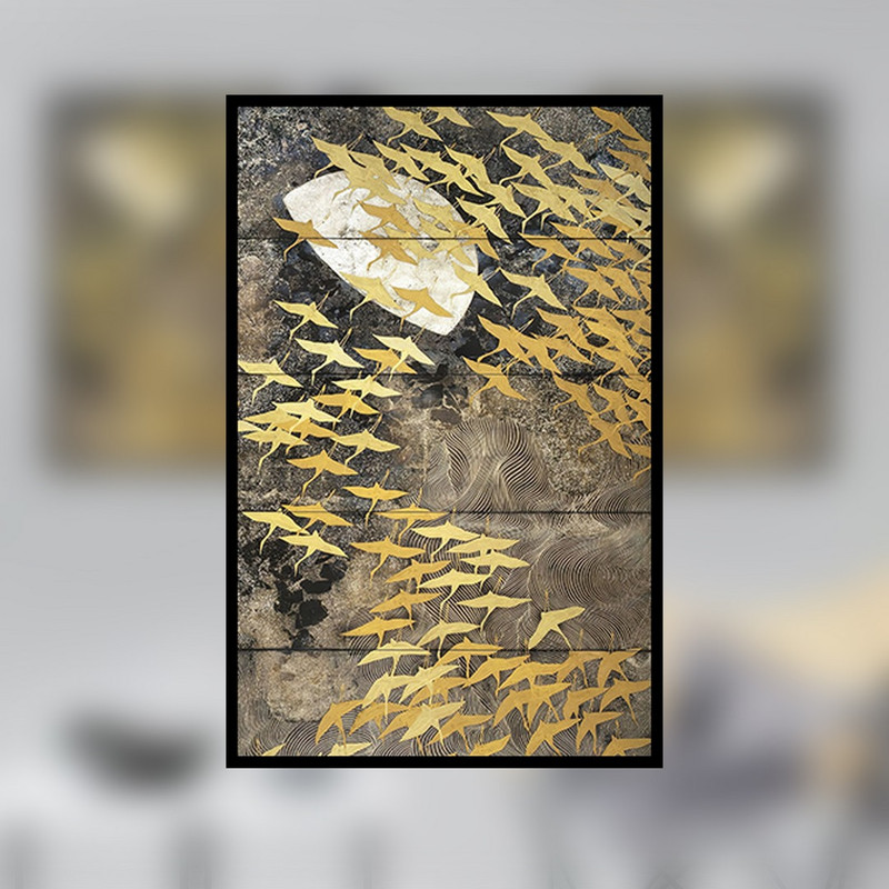 تابلو بکلیت طرح مذهبی ورق طلا سوره ی توحید مدل B-790 مجموعه 3 عددی ارسال فوری مدل 1