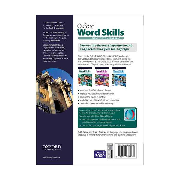 کتاب Oxford Word Skills Elementary Second Edition اثر Ruth Gairns And Stuart Redman انتشارات Oxford سری جدید ارسال فوری