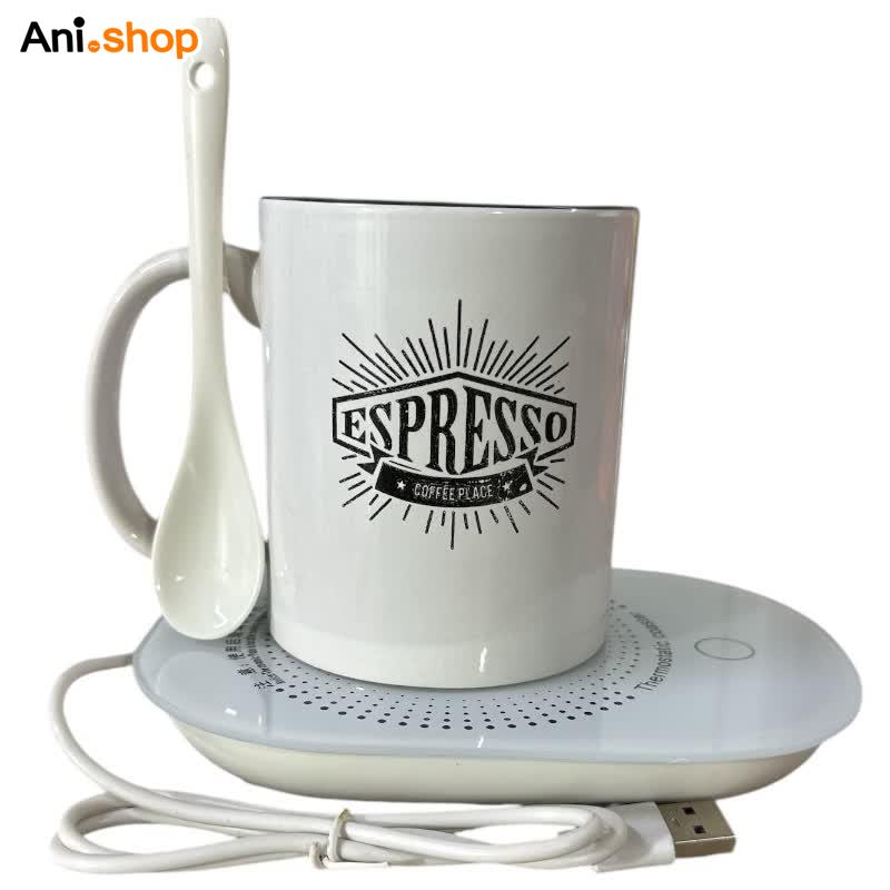 ماگ هیتر دار طرح اسپرسو