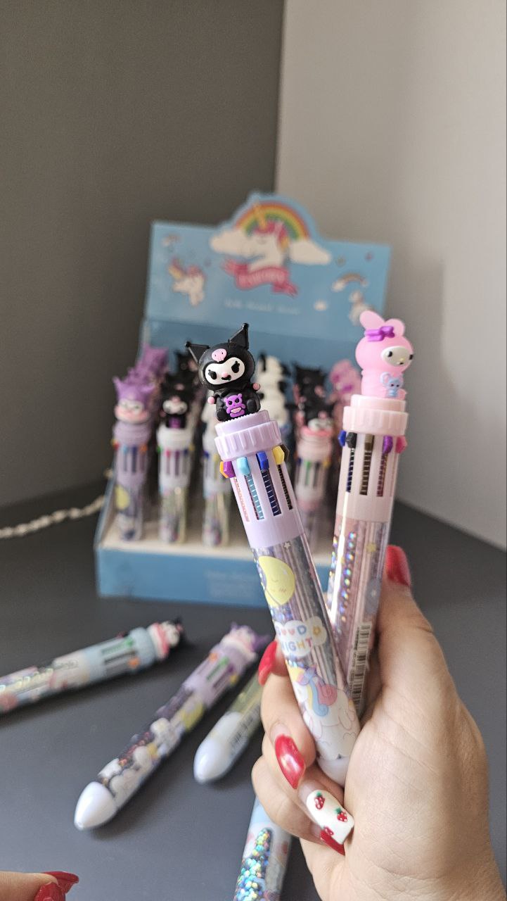 خودکار 10 رنگ کرومی  جذاب و کاربردی برای مدرسه و دفتر