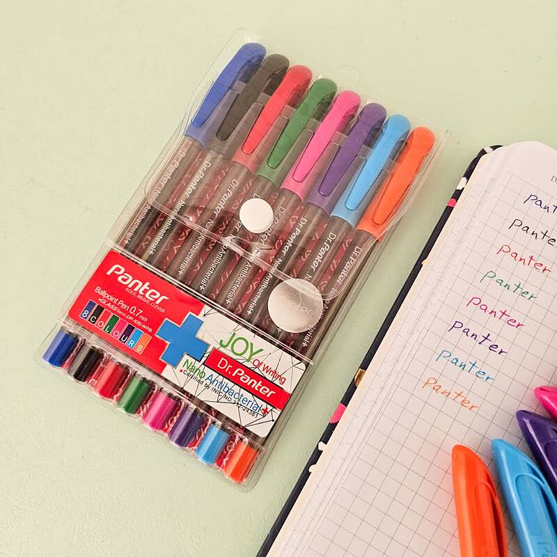 خودکار رنگی 8 رنگ دکتر پنتر نوک 0٫7