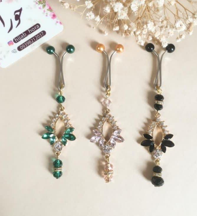 گیره روسری دینا طرح گلسا (کد 910)