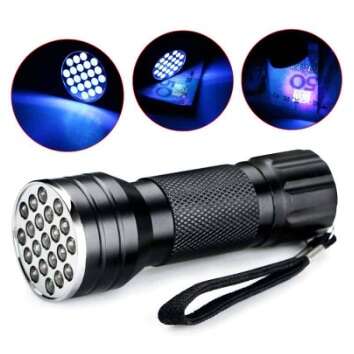 چراغ قوه UV مدل 21 ای ای دی