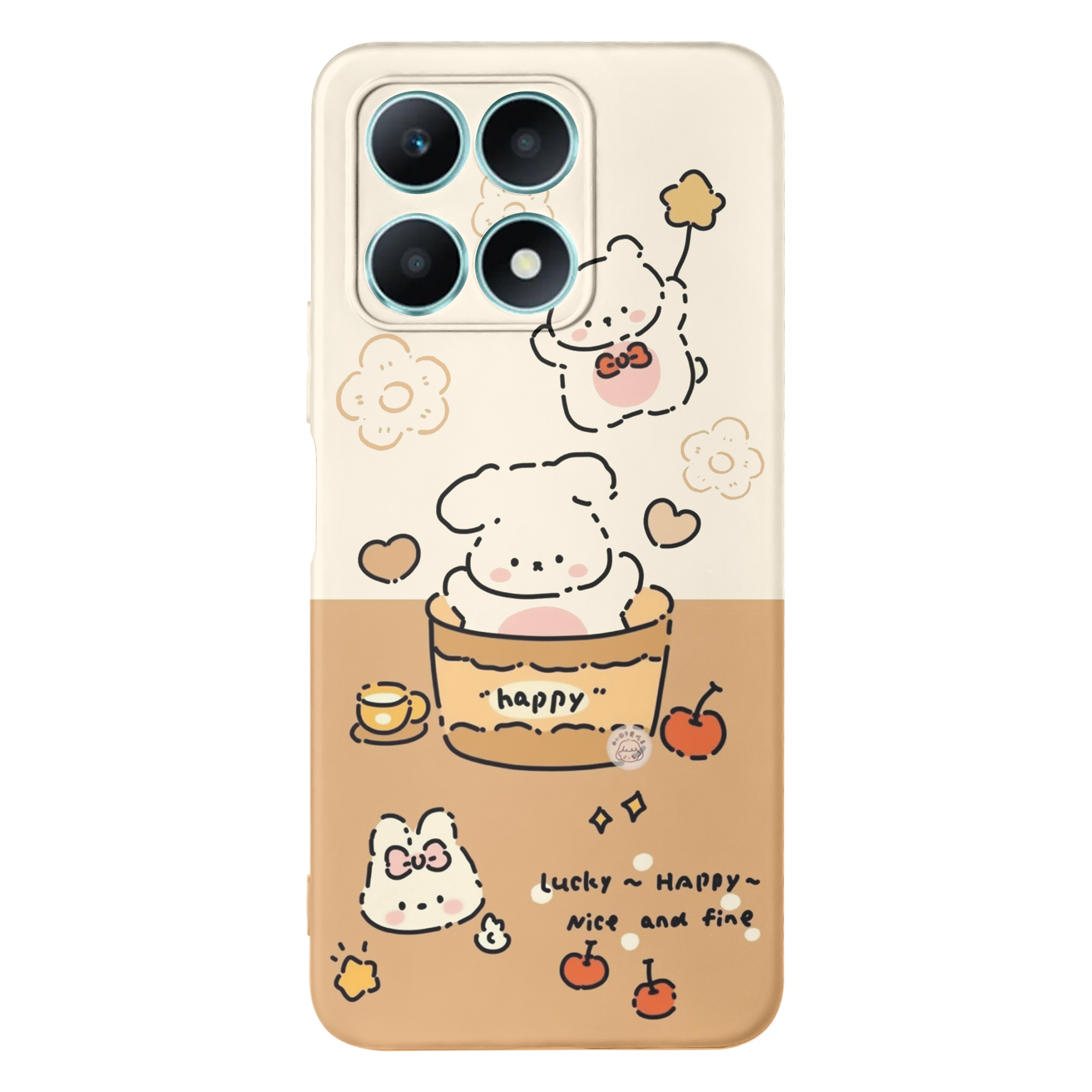 قاب گوشی هواوی آنر honor X8A طرح خرس دخترانه