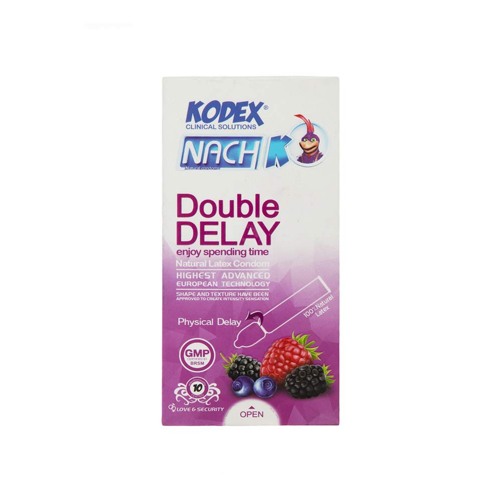 کاندوم تاخیری فیزیکی کدکس مدل Double Delay بسته 10 عددی