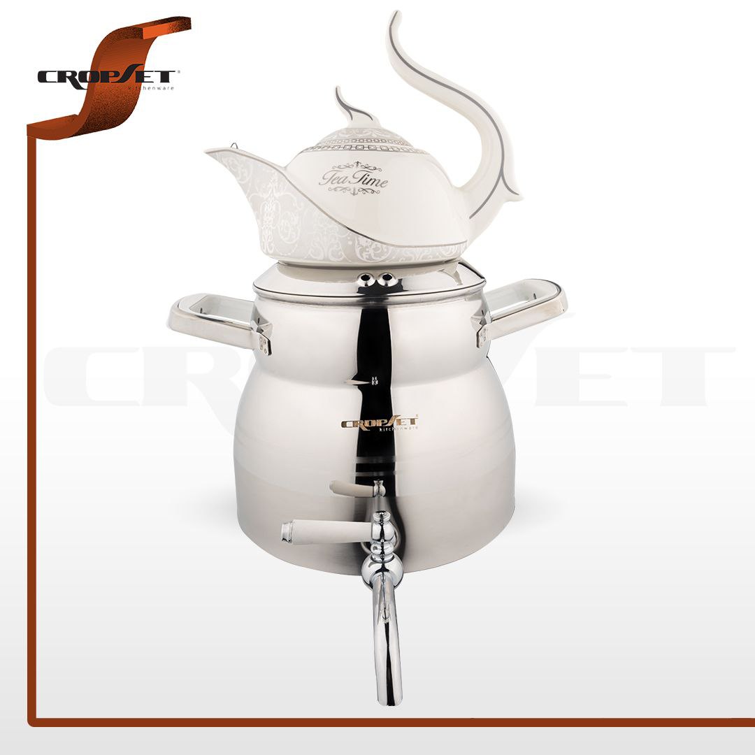 کتری قوری کروپ ست آوینا کد 201 استیل