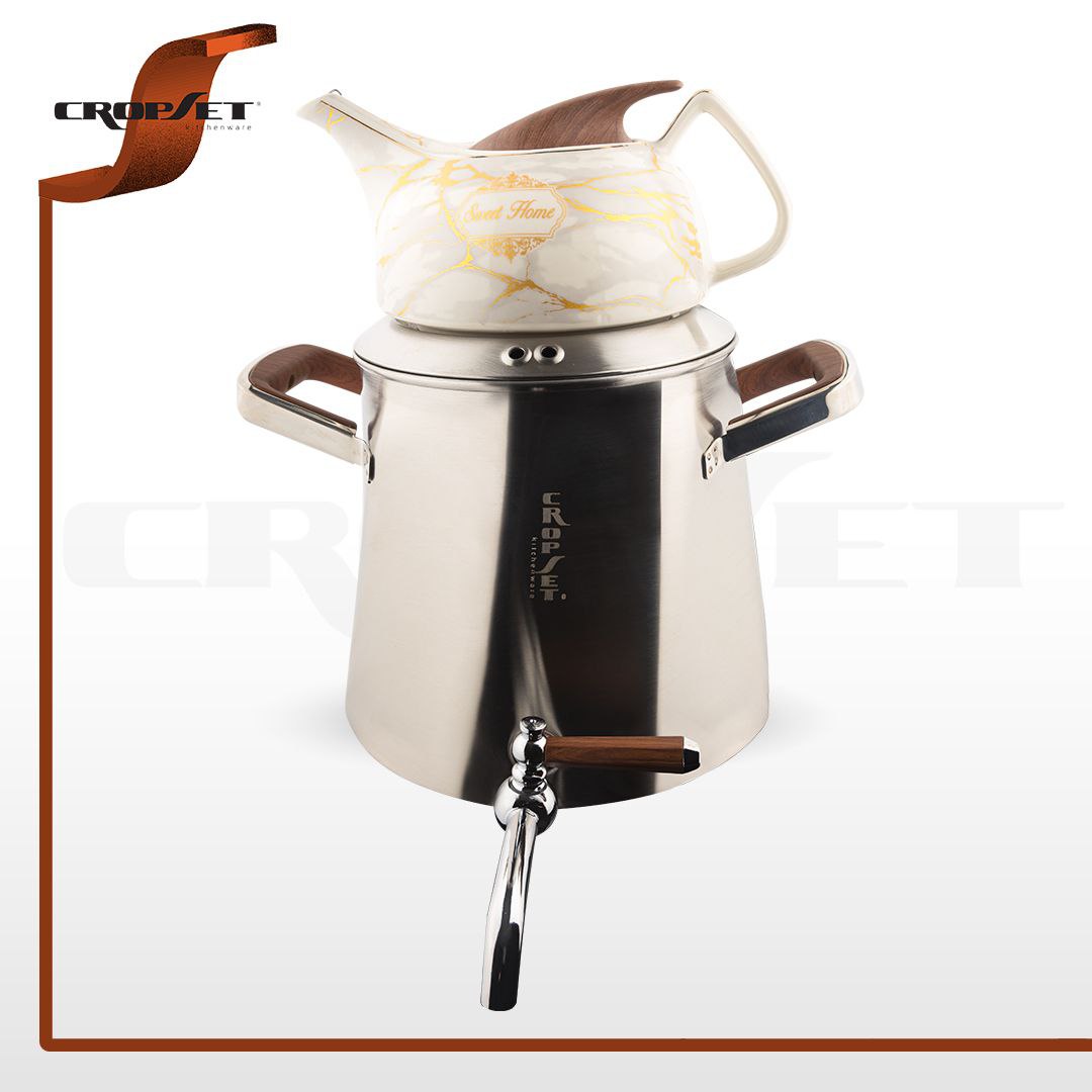 کتری قوری کروپ ست آرسس کد چدن کد 703 استیل