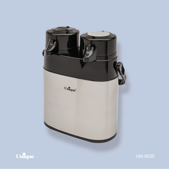 فلاسک 2قلو 1/3 استیل شیشه دار یونیک9030