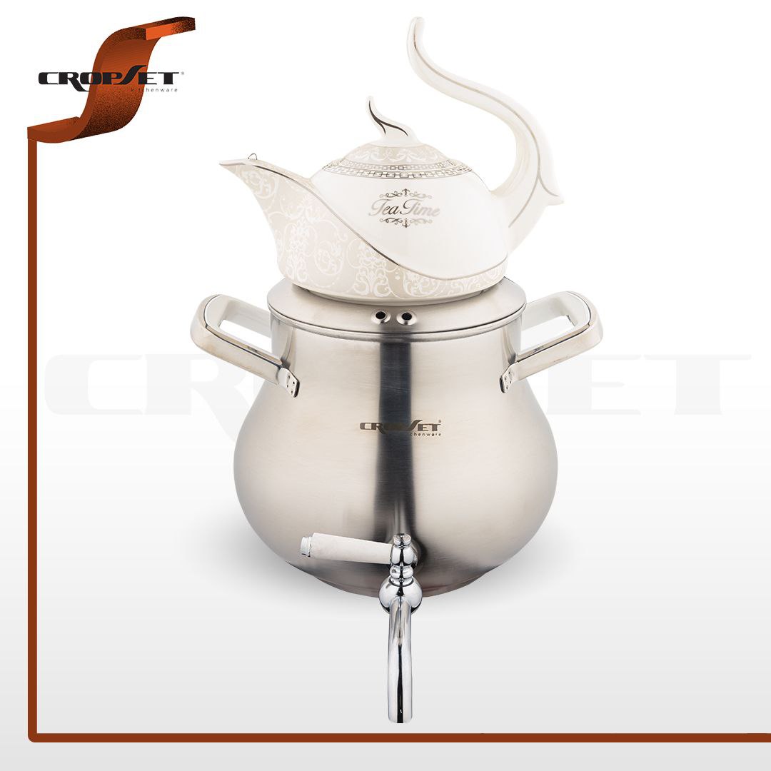 کتری قوری کروپ ست السا کف چدن کد 904 استیل