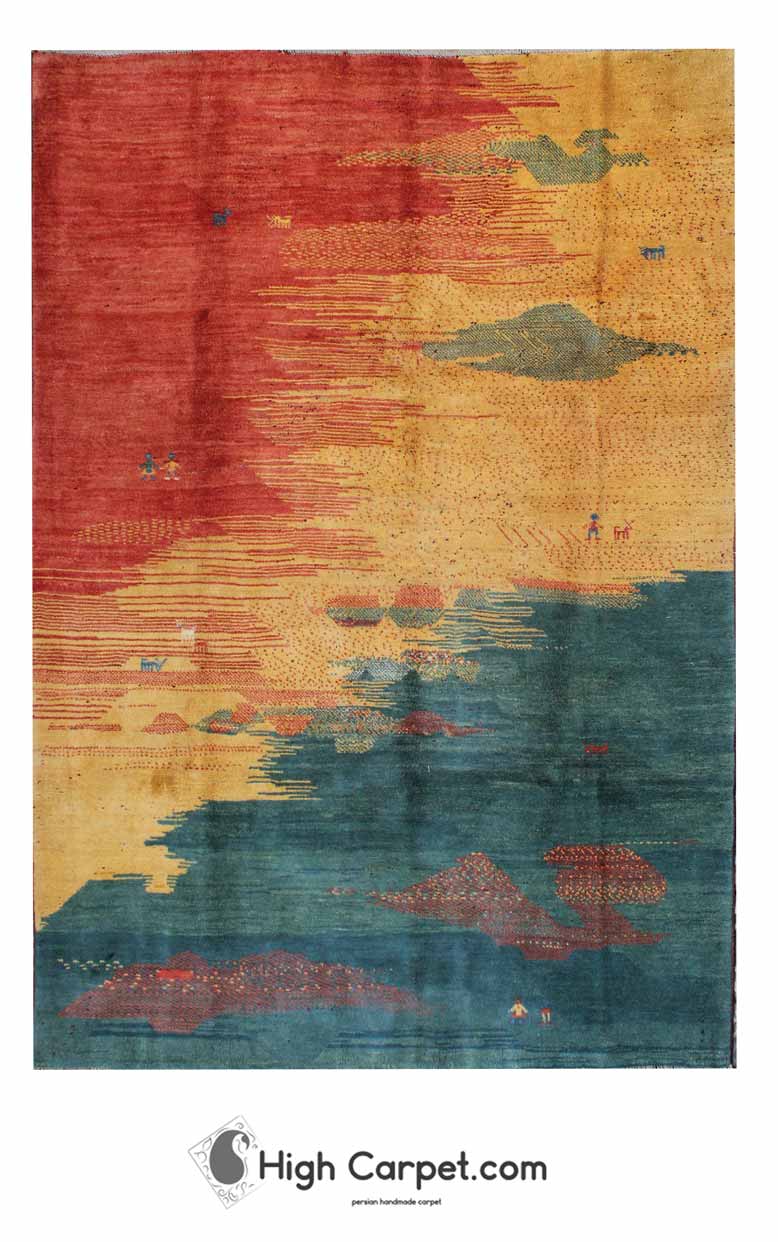 گبه دستباف شش متری کد034598