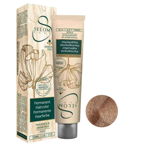 رنگ مو بدون آمونیاک سلوم شماره 3-7 حجم 120 میل رنگ بلوند طلایی متوسط