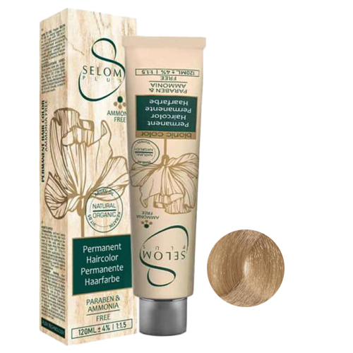 رنگ مو بدون آمونیاک سلوم شماره 7-9 حجم 120 میل رنگ بلوند شکلاتی خیلی روشن